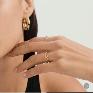 Mejuri 14k Solid Gold Braided Ring